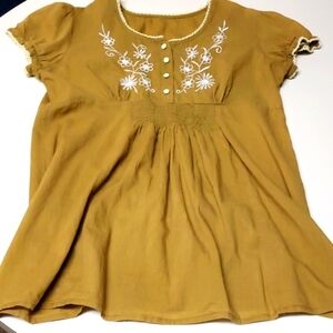 Blouse with embroidery